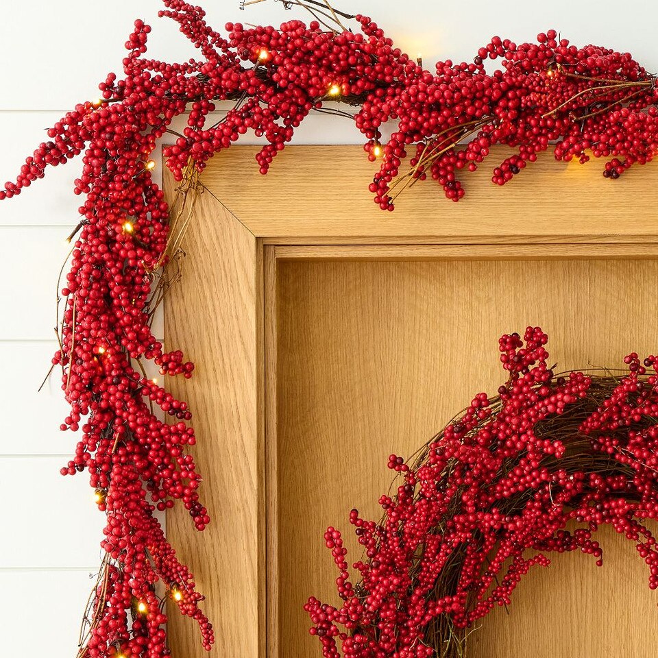 Faux Red Berries Botanicals West Elm Australia